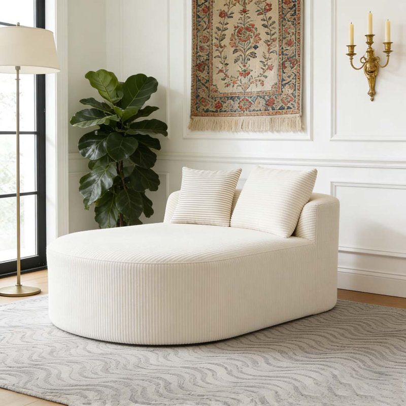 Canapé-lit 67,5 po, Beige