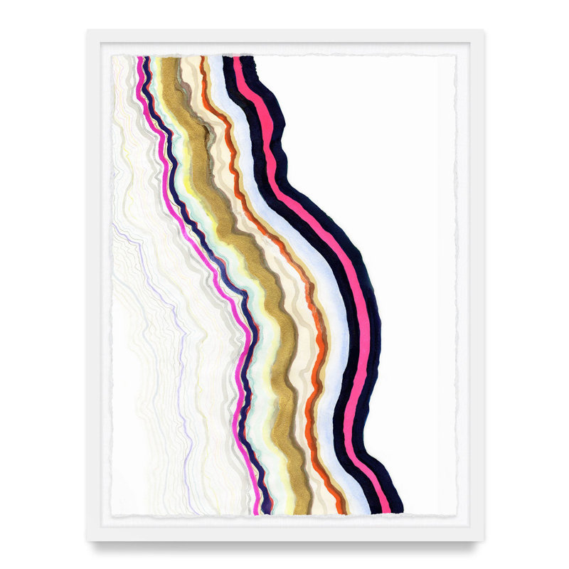 Symphonic Atlas By Kristi Kohut, White Wood, 48" H x 36" W