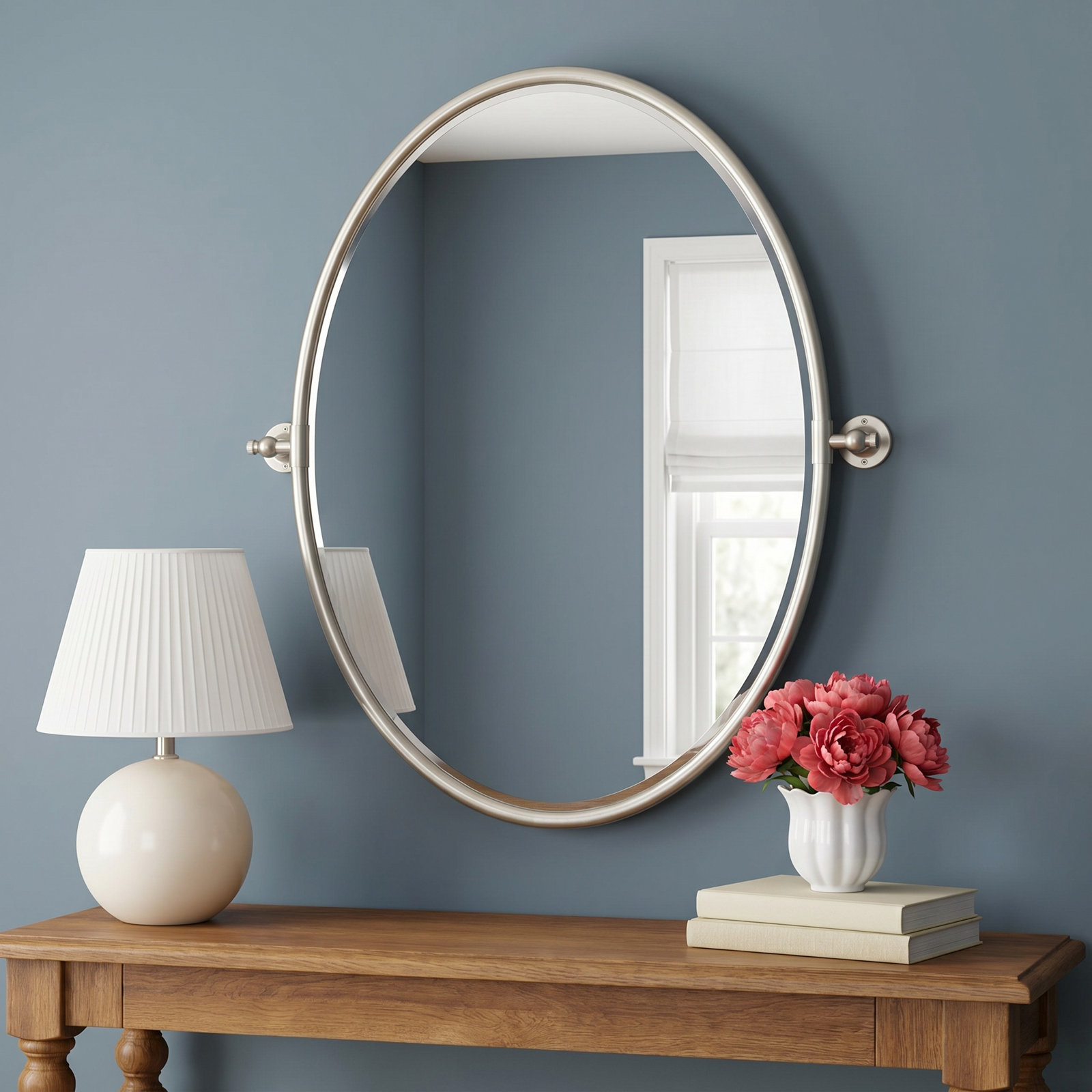 Dara 25" Accent Mirror, Silver