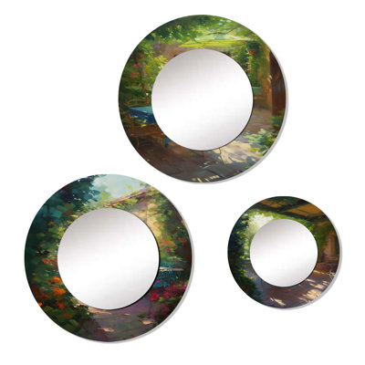 Eliso Metal Round Mirror
