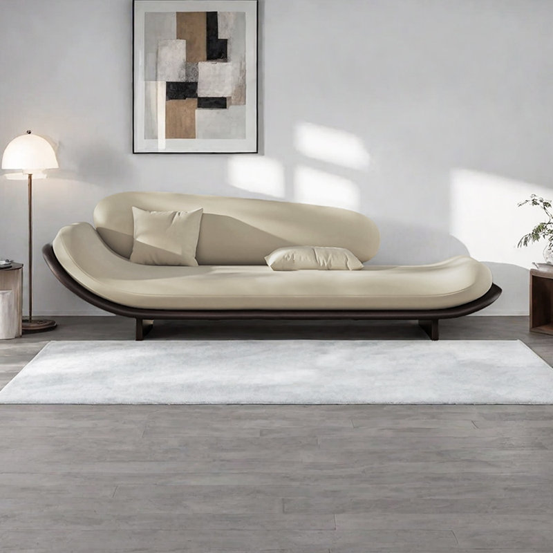 Chaises longues d'intérieur de style chinois, Orienté à gauche (vu de face), Beige
