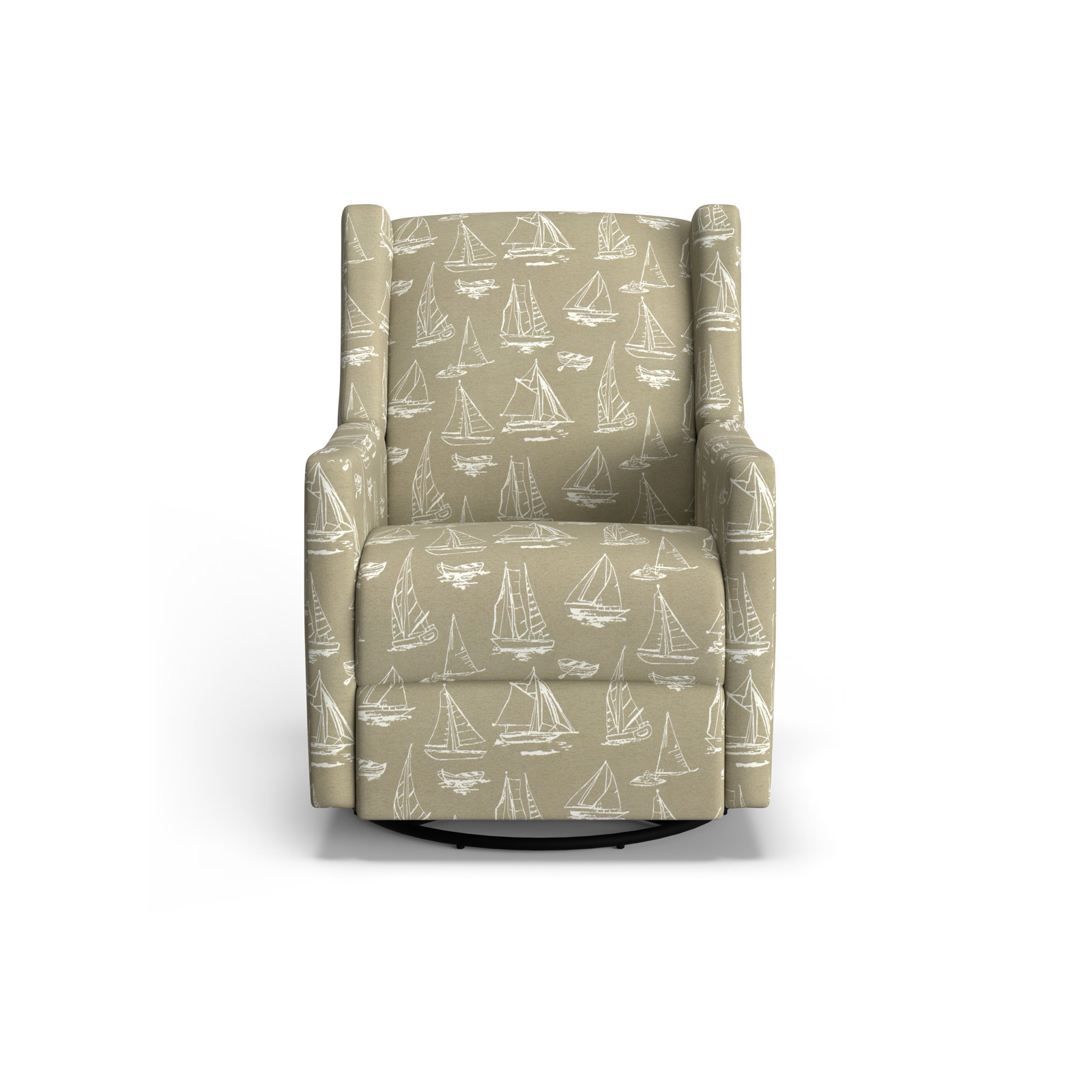 Andrina Swivel Glider, Below Deck Linen Nautical Performance