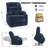 Dual Motor Lay Flat Power Lift Recliner Chair for Elderly, Electric Recliner Lift Chairs for Adults with Cup Holders, 400lbs Heavy Duty Power Recliner Sofa with Heat and Massage, Burgundy-129175862-129175861
