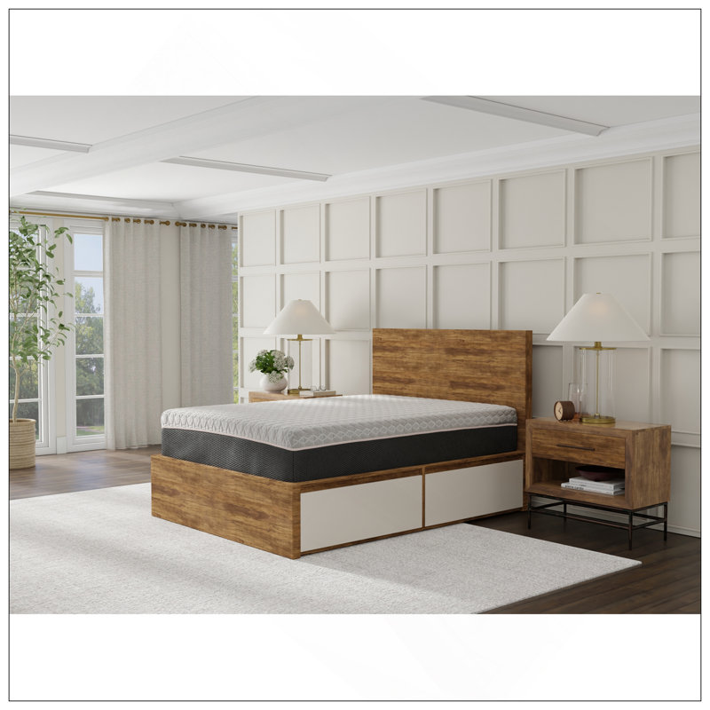 Matelas en mousse viscoélastique infusée hybride 12 po, Grand lit