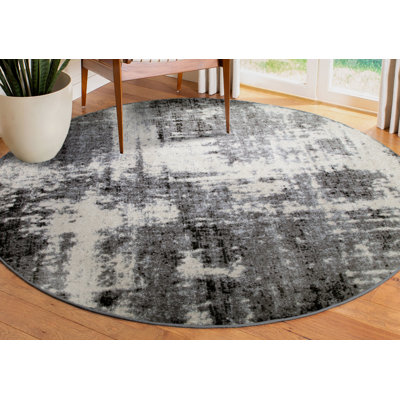 Tapis abstrait gris Jaskirit