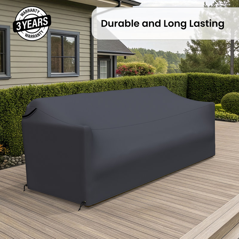 Aniston 81.5'' Wide Straight Teak Patio Sofa Cover