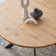 Judye 46.4" Round Table Metal Legs Dining Table Set with 4 Modern Chairs
