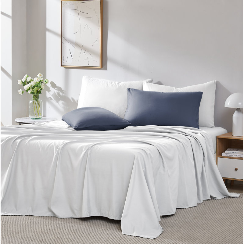 Eldon Microfiber Two Pillow Cases by Southshore Fine Linens, King Pillowcase, Dark Blue