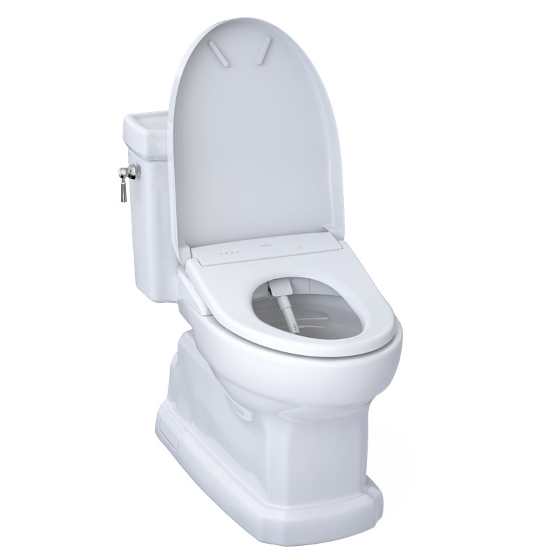 Guinevere 1.28 GPF Elongated Floor Mounted Bidet Toilet (Seat Included)