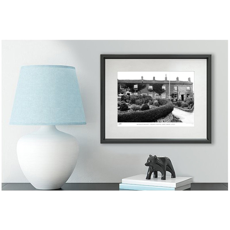 Middlesmoor, Crown Hotel And Shop C1955 - Single Picture Frame Print, 28cm H x 36cm W x 2.3cm D