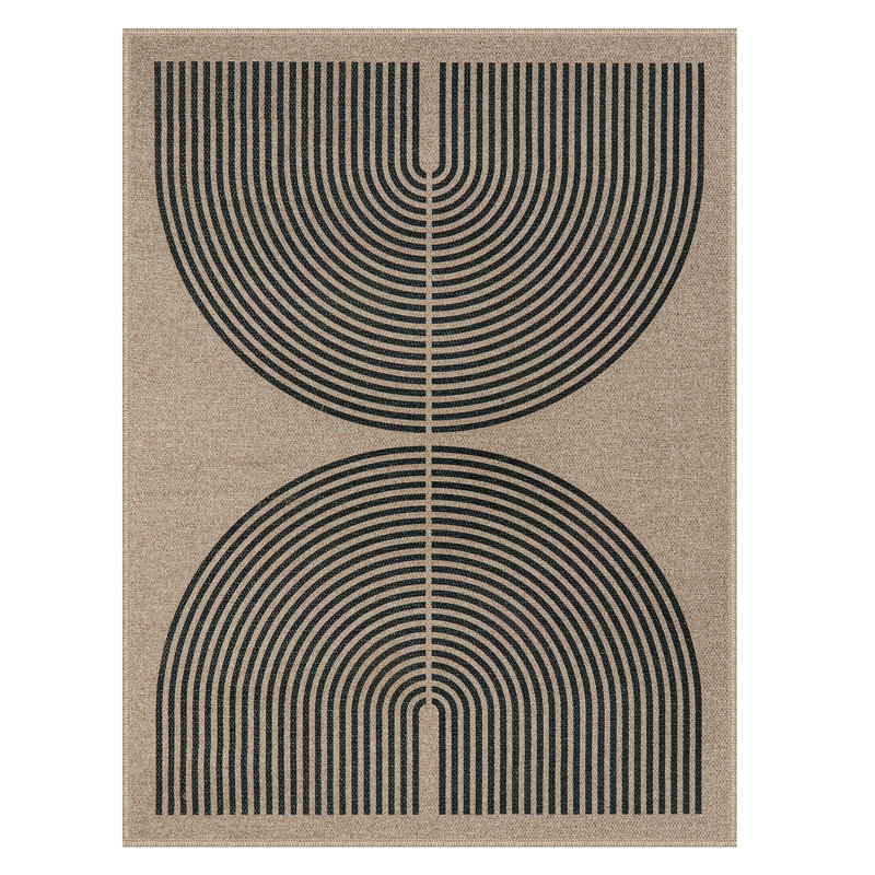 Tapis de jute moderne pour l'extérieur, Rectangle 9 pi x 12 pi