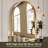 Axia 30''x22'' Metal Arch Wall Mounted Mirror for Bathroom, Living Room, Entryway-1674848725-1674848724