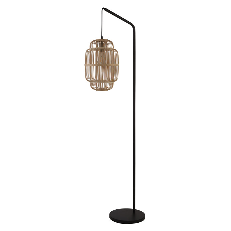 Bergan 160cm Black Arched Floor Lamp