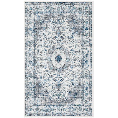 Farnborough Oriental Ivory/Gray Area Rug