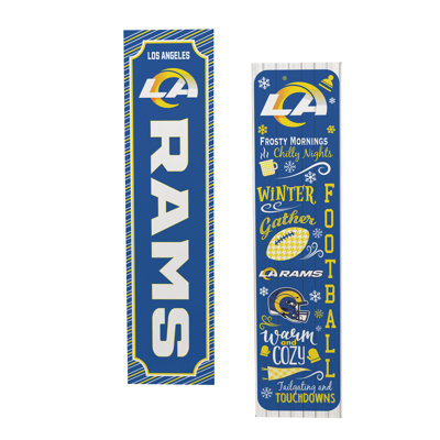 NFL Team Winter Themed Double Sided Porch Leaner