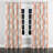 Modern Velvet Curtains - Abstract Orange And White Terra Lines Grommet Curtain - 1 Panel-1019525060-1019525057