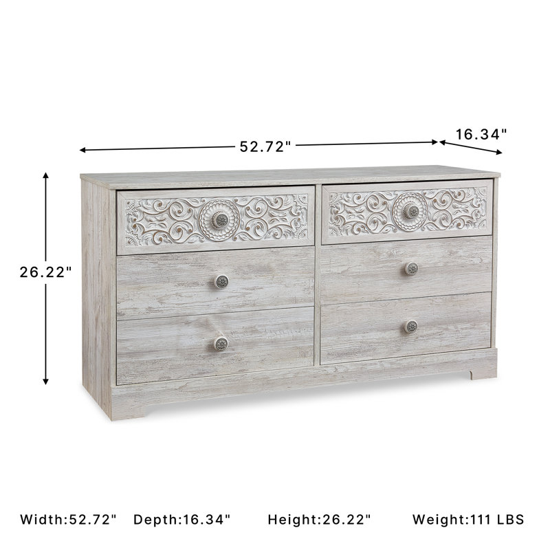 Hoang 6 - Drawer Dresser, White
