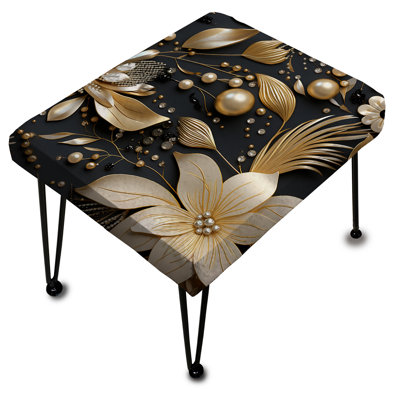 Belvin - Repose-pieds rectangulaire Glam