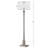 60'' Nickel Traditional Floor Lamp