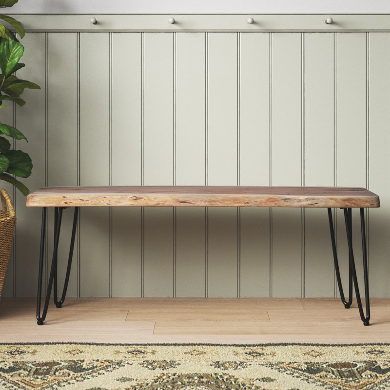 Banc en bois Hayara, Naturel