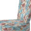 Chaise d'appoint rembourrée bohémienne et éclectique rose et bleue
