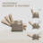 Recliner Patio Chair with Cushions-1407145557