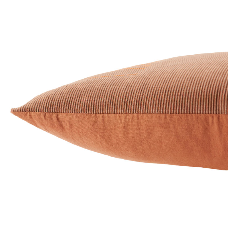 Housse et insert de coussin en coton Sahab, Mauve / terre cuite, Housse de coussin seulement - sans insert