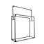 Fixturedisplays® l 43 po x H 59 po x P 15,7 po Ceinture présentoir de cravate à 2 côtés blanc 7567C55565CC4D6BBAA4A54A52CC31C5