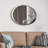 Alaye Stainless Steel Oval Mirror