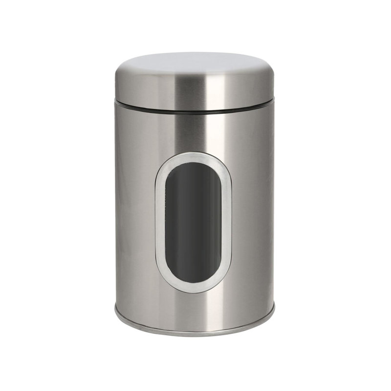 Harbour Housewares - Food Storage Container with Window - Brushed, 1