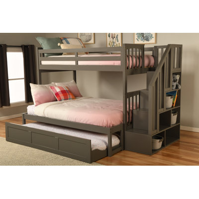Huneycutt Bunk Bed With Trundle, Mattresses Not Included