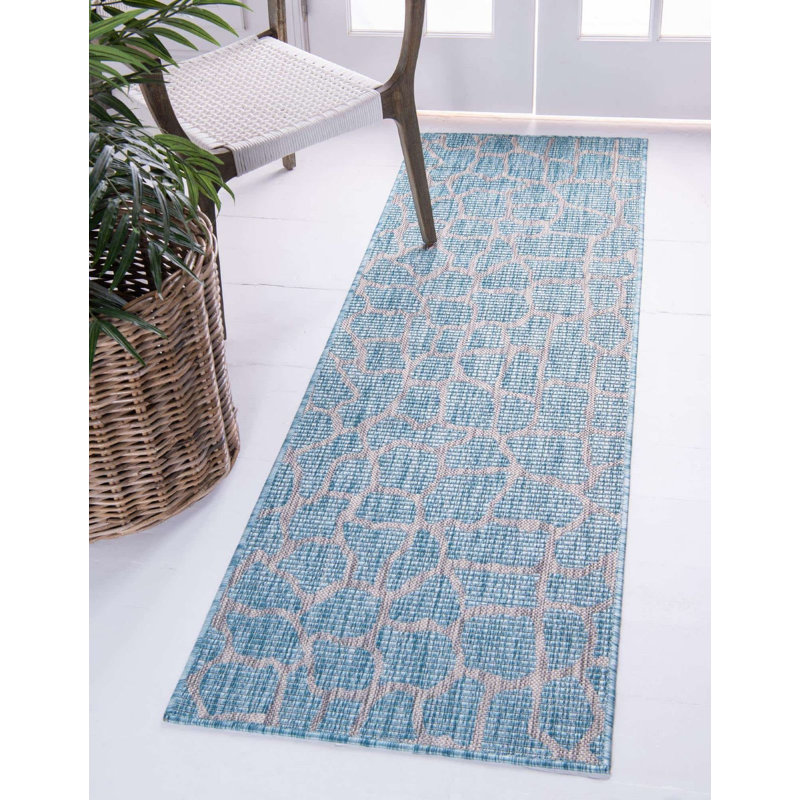 Outdoor Joyous Area Rug Calm Color, Runner 2' x 6'