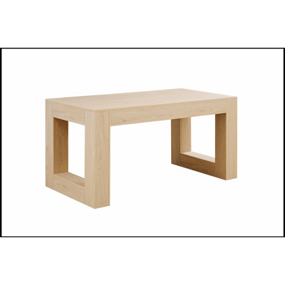 Farmhouse Kitchen Dining Table for 4-6 People, Rectangular with Sturdy Wood Legs and Full MDF Trim, Easy Assembly