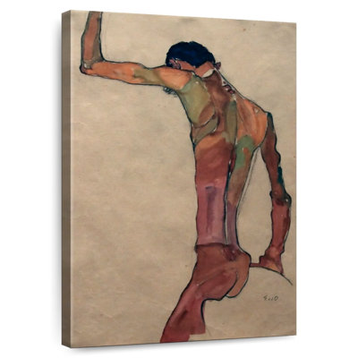 Avery Standing Male Nude With Arm Raised