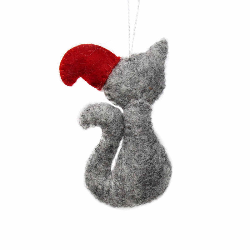 Ornement figurine suspendu pour chat