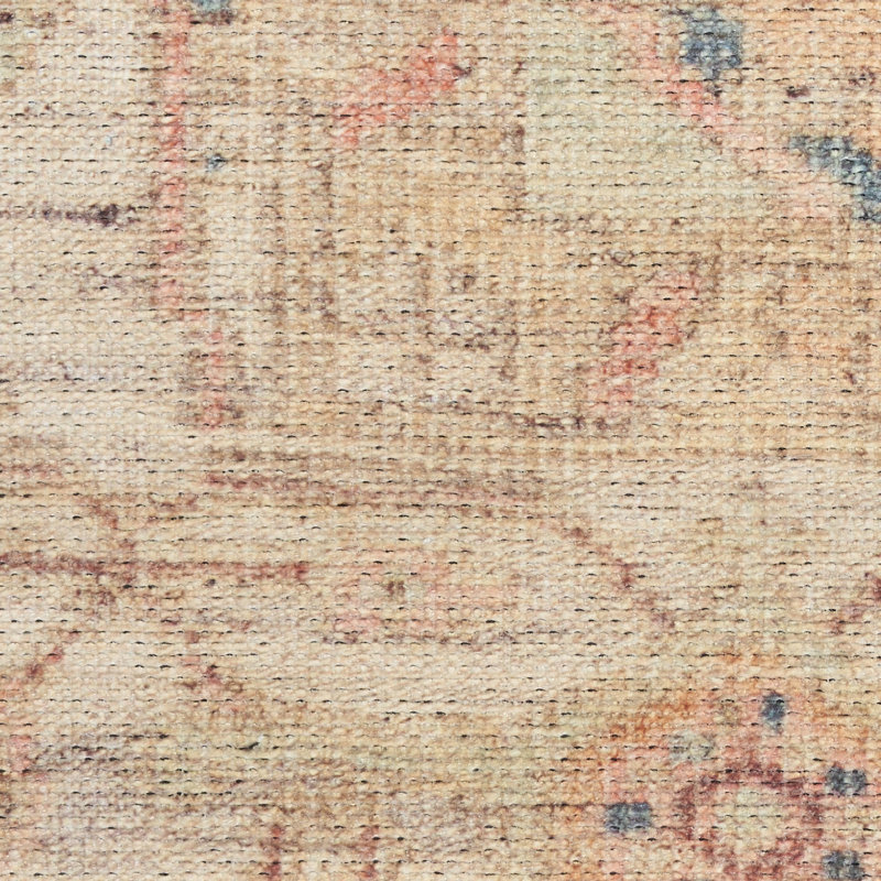 Heriberto Machine Washable Vintage Area Rug, Rectangle 9' x 12'