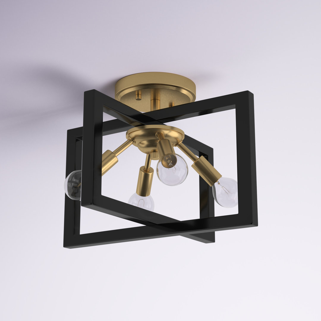 Julien 4 - Light 14.75" Semi Flush Mount Etta Avenue™ Fixture 