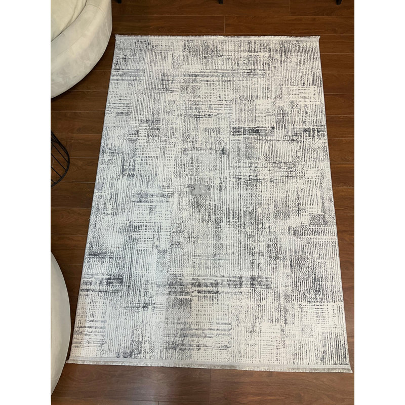 Amiliya Solid Colour Bamboo Slat / Seagrass Area Rug, Rectangle 15' x 10'