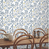 Limoncello Toile Floral Wallpaper Roll