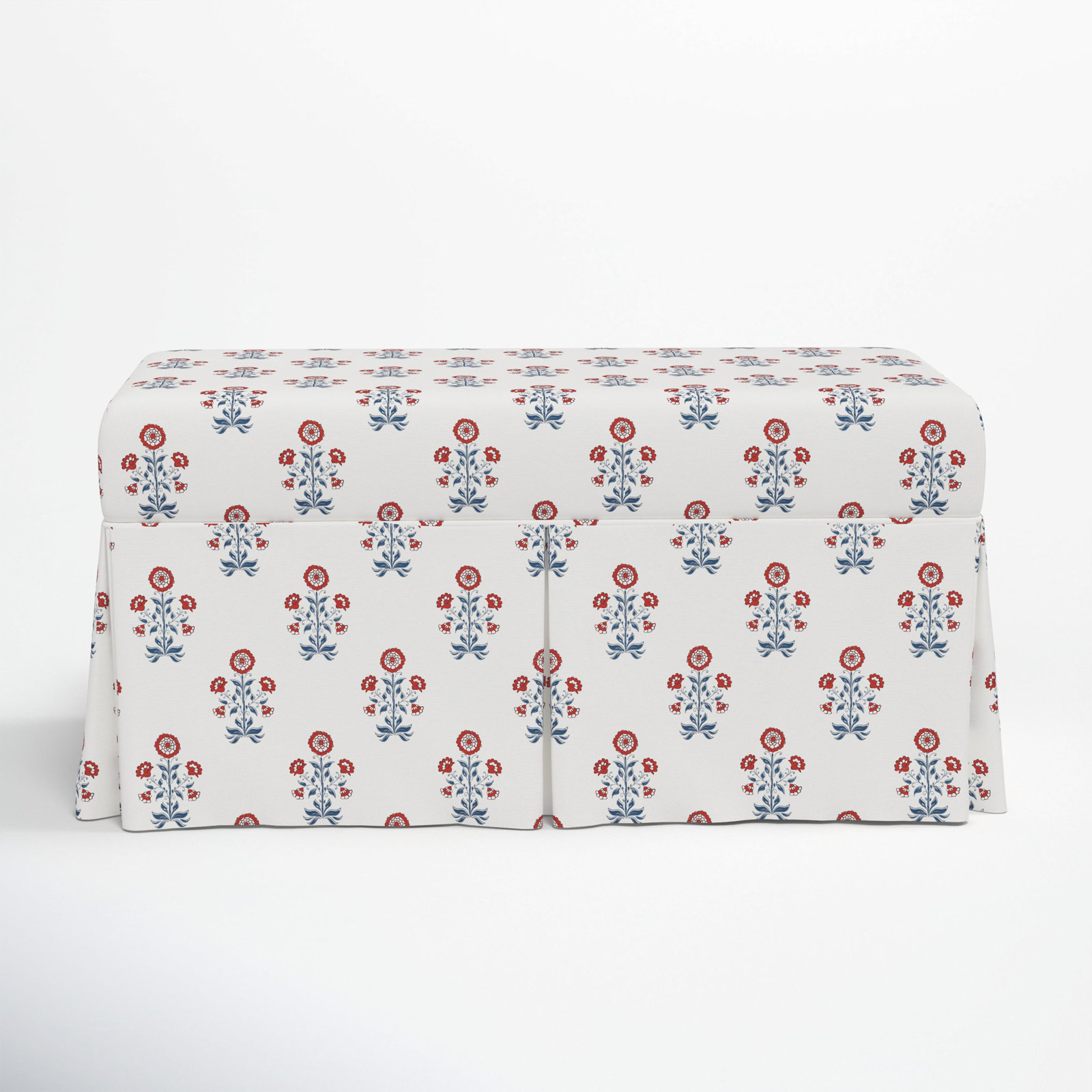 Chaplin Storage Bench, Cappy Floral Red