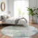 Machine Washable Indoor/Outdoor Claudian ACN1649 Turquoise Rug
