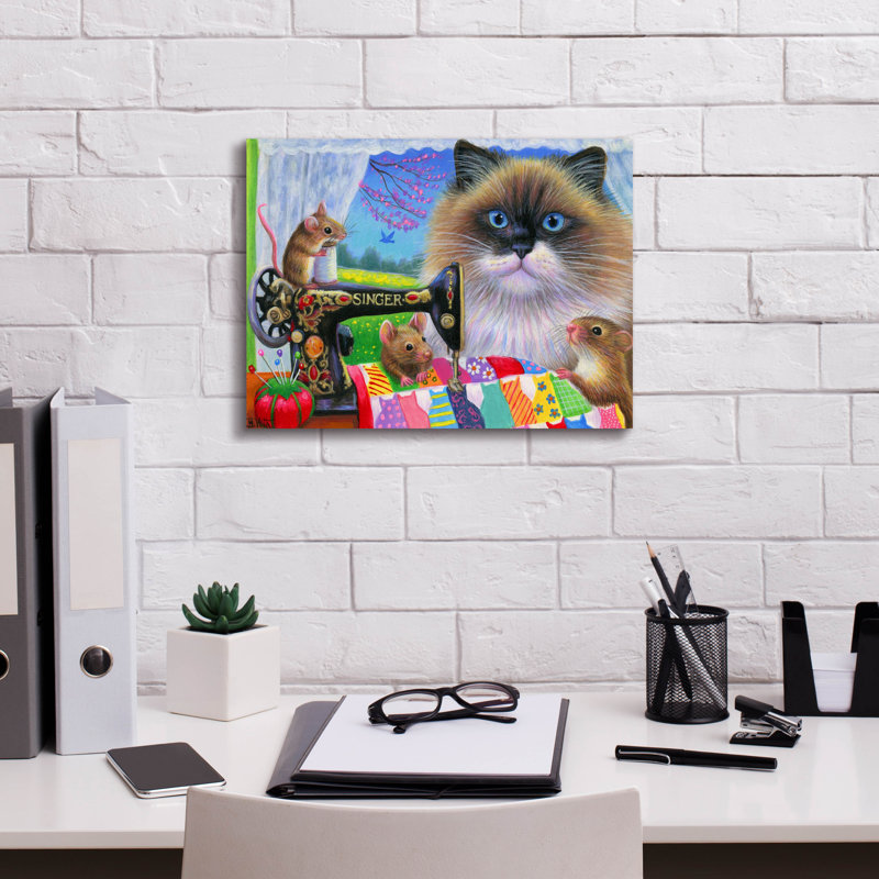 «Epic Graffiti 'Tiffanys Quilt» par Bridget Voth, art mural sur toile, 54 po x 40 po, H 12 po x l 16 po x P 0,75 po
