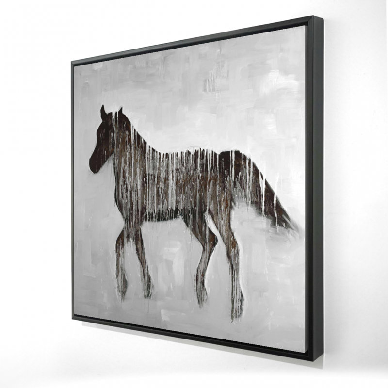 «Gambading Abstract Horse», H 24 po x l 24 po