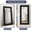 Miroir sur pied noir Casmer capitonné en cristal de 70 po H-271118618