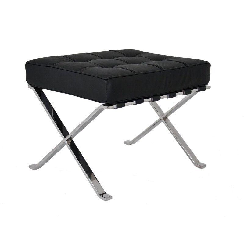 Ilchester Metal Accent Stool, Black