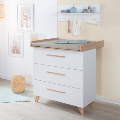 Leon Changing Table Dresser with Drawers