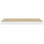 Hanging Wall Shelf Set Of 2, White And Brown Finish, 24 Inch