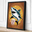 Shark and Cinema Graphic 1 Piece Wrapped Canvas Wall Art-892114405-892114407