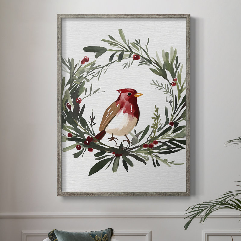 «Christmas Holiday Art», impression encadrée - Bois massif XMA171713, H 21 po x l 17 po