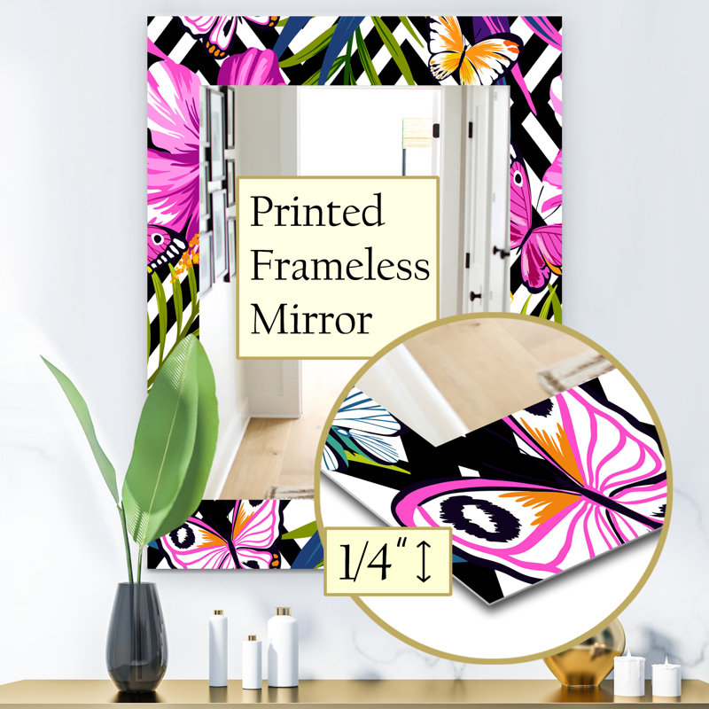 Miroir de salle de bain/meuble-lavabo fleur 46, H 39,4 po x l 29,5 po